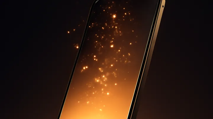 4777 BTU COM - Modern phone with glowing screen 4777 BTU COM Modern phone with glowing screen